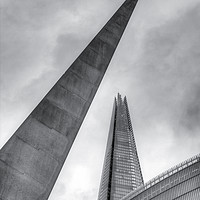 Buy canvas prints of The Shard and the Pinnacle by Diane Griffiths