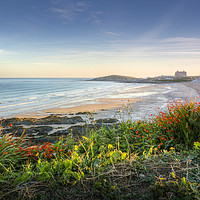 Buy canvas prints of Fistral Beach during Sunrise by Diane Griffiths
