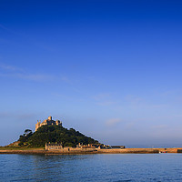 Buy canvas prints of St Michael's Mount Bathing in the Sun by Diane Griffiths
