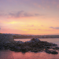 Buy canvas prints of Sunrise at Marazion by Diane Griffiths