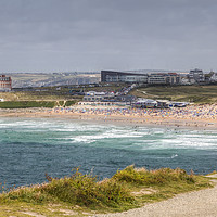 Buy canvas prints of Fistral Beach, Newquay by Diane Griffiths