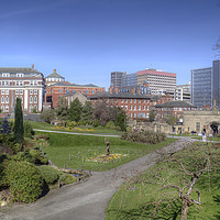Buy canvas prints of Nottingham Castle Grounds by Diane Griffiths