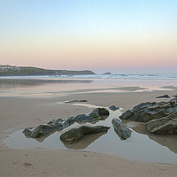 Buy canvas prints of Fistral Beach Sunrise by Diane Griffiths
