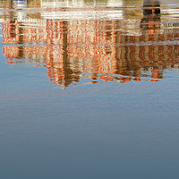 Buy canvas prints of The Headland Hotel Reflected by Diane Griffiths