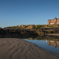 Buy canvas prints of The Headland Hotel Newquay by Diane Griffiths