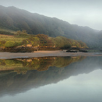 Buy canvas prints of Reflection in the Gannel Crantock by Diane Griffiths