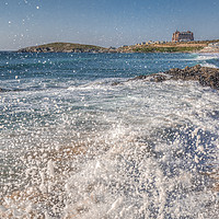 Buy canvas prints of High Tide at Fistral Beach, Newquay by Diane Griffiths