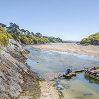Buy canvas prints of The Ferry across the Gannel by Diane Griffiths