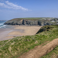 Buy canvas prints of Mawgan Porth by Diane Griffiths