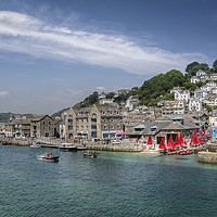 Buy canvas prints of East Looe, Cornwall by Diane Griffiths