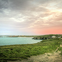 Buy canvas prints of View over Newquay from Pentire by Diane Griffiths
