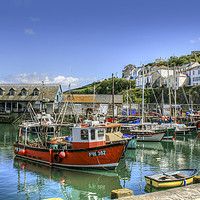 Buy canvas prints of Mevagissey Harbour by Diane Griffiths