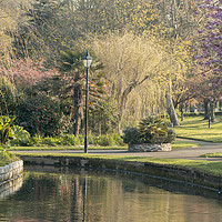 Buy canvas prints of Trenance Gardens Newquay by Diane Griffiths