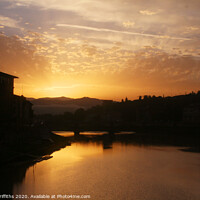 Buy canvas prints of Florence Sunset by Diane Griffiths