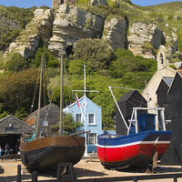 Buy canvas prints of Hastings Fishing Boats by Peter Jordan