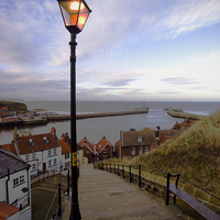 Buy canvas prints of Whitby Evening 1 by Peter Jordan