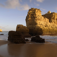 Buy canvas prints of São Rafael beach Algarve Portugal by Peter Jordan