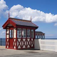 Buy canvas prints of  Saltburn Cliff Funicular Top Station by Peter Jordan