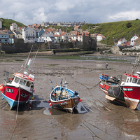 Buy canvas prints of Staithes Harbour 2 by Peter Jordan