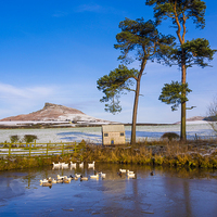 Buy canvas prints of  Roseberry Topping Winter 1 by Peter Jordan