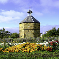 Buy canvas prints of The old dovecot at the 14th century  Augustinian p by Peter Jordan