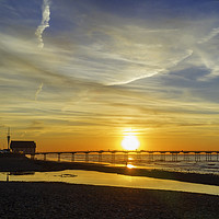 Buy canvas prints of Summer sunset at Saltburn Pier  North Yorkshire by Peter Jordan
