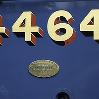 Buy canvas prints of Painted number 4464 on ex LNER Class A4 steam loco by Peter Jordan