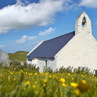 Buy canvas prints of Mwnt Chapel by Andy Barker