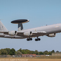 Buy canvas prints of Royal Air Force E-3D Sentry  by daniel kennedy
