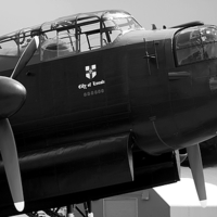 Buy canvas prints of Lancaster Bomber PA474 by daniel kennedy