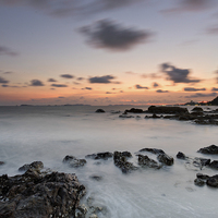 Buy canvas prints of  Sunset over Rayong by David Hitchens