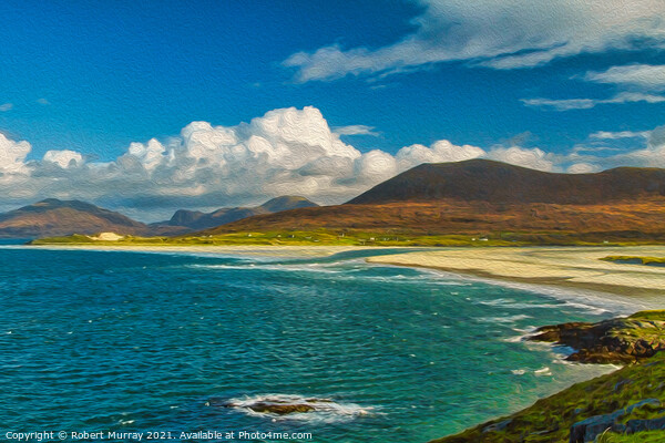 Luskentyre beach and the Sound of Taransay. Picture Board by Robert Murray