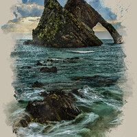 Buy canvas prints of Bow Fiddle Rock by Robert Murray