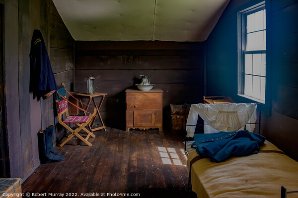 General Grant's Cabin Bedroom. Picture Board by Robert Murray
