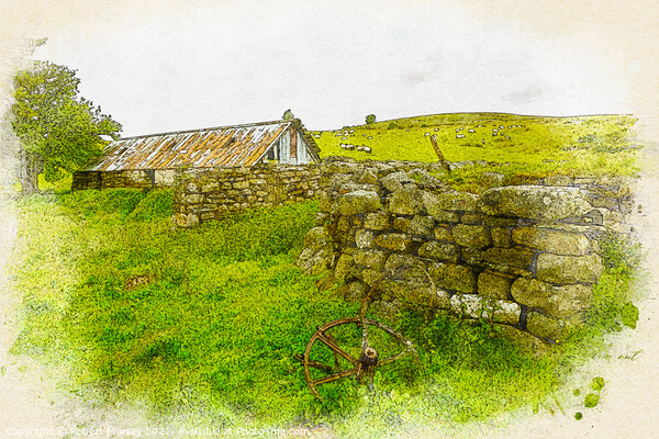 Ruins at Abandoned Scottish Croft Picture Board by Robert Murray