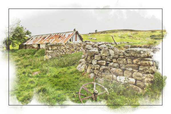 Ruins at Abandoned Scottish Croft 2 Picture Board by Robert Murray