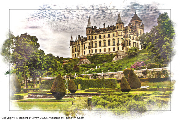 Dunrobin Castle Picture Board by Robert Murray