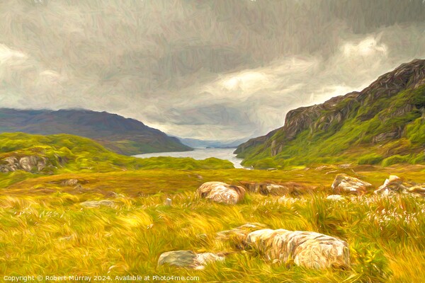 Loch Maree Picture Board by Robert Murray