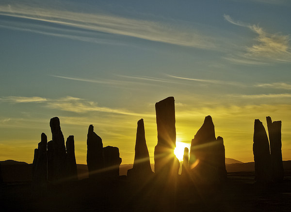 A Timeless Callanish Sunset Picture Board by Robert Murray