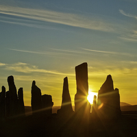 Buy canvas prints of A Timeless Callanish Sunset by Robert Murray
