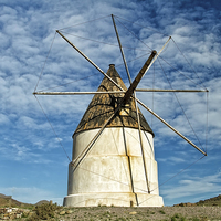 Buy canvas prints of Spanish windmill by Robert Murray