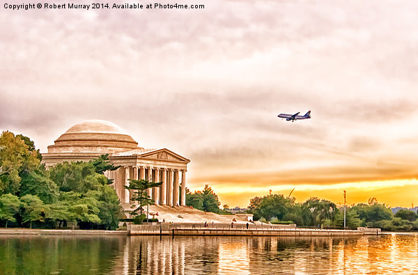  Jefferson Memorial Picture Board by Robert Murray