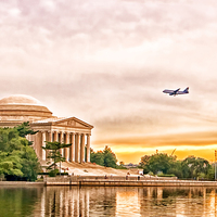Buy canvas prints of  Jefferson Memorial by Robert Murray