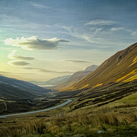 Buy canvas prints of  Highland Glen by Robert Murray