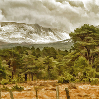 Buy canvas prints of  Winter comes to the Cairngorms by Robert Murray
