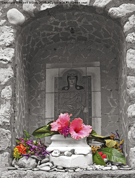  Amalfi Wayside Shrine Picture Board by Robert Murray