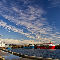 Buy canvas prints of  Harbour Clouds by Robert Murray