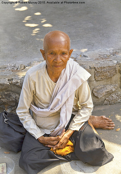  Cambodian Monk Picture Board by Robert Murray