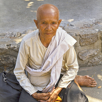 Buy canvas prints of  Cambodian Monk by Robert Murray