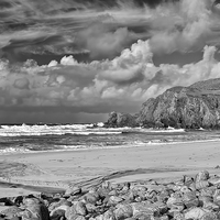 Buy canvas prints of The Majestic Beauty of Dalmore Beach by Robert Murray
